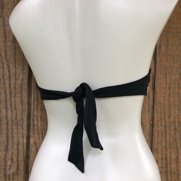 Victorias Secret Bandeau Black & White Bikini Top Sexy Cutout - Picture 2 of 9